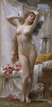  despertar Pintura - El despertar de la psique Académico desnudo Guillaume Seignac